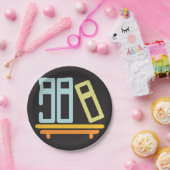 Minimalistisch pictogram voor boekenplank papieren bordje (Feest)