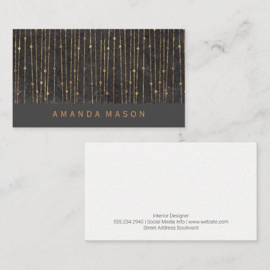 minimalistisch | Pijlpatroon Visitekaartje (Voorkant / Achterkant)