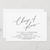 Minimalistisch, planningswijziging, wijzig de datu kaart (Voorkant / Achterkant)