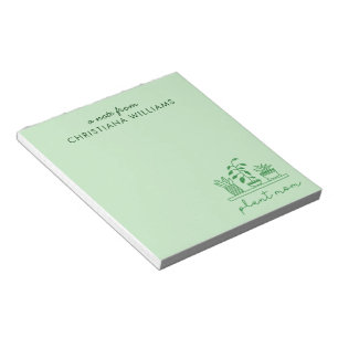 Minimalistisch Plant Moeder Schattige Plant Lover  Notitieblok