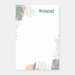 Minimalistisch plantenpapier notitieboek post-it® notes