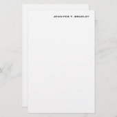 Minimalistisch platte moderne briefpapier (Voorkant / Achterkant)