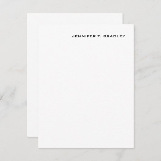 Minimalistisch platte moderne RSVP kaartje (Voorkant / Achterkant)