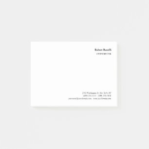 Minimalistisch platte wit modern post-it® notes