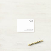 Minimalistisch platte wit modern post-it® notes (Op bureau)