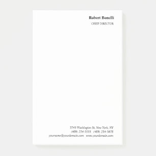 Minimalistisch platte wit modern post-it® notes