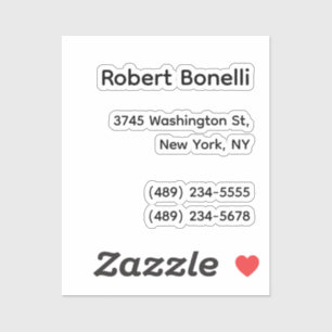 Minimalistisch platte wit modern sticker