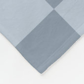 Minimalistisch poederblauw schaakbordpatroon fleece deken (Hoek)