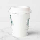 Minimalistisch Polar beer baby shower Papieren Bekers (Rechts)