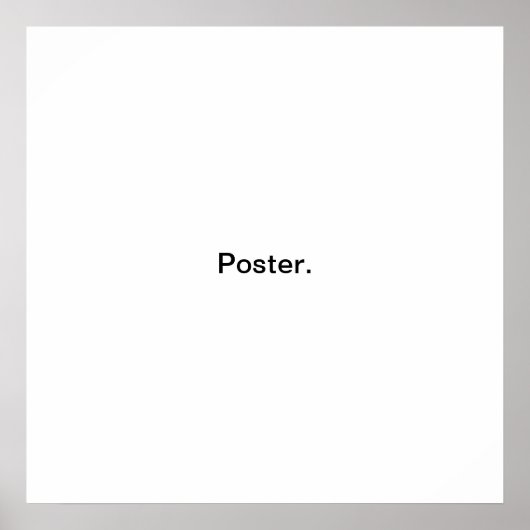 Minimalistisch Poster (Voorkant)