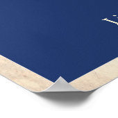 Minimalistisch Poster met klein rood rondstrooien (Hoek)