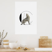 Minimalistisch Poster van Coyote/Wolf C (Keuken)