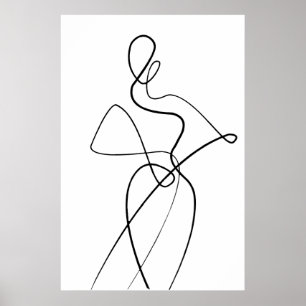 Minimalistisch Poster voor lijnkunst