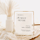 Minimalistisch proefmaal welkom bord poster