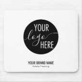 Minimalistisch professioneel bedrijf Logo Muismat (Voorkant)