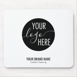 Minimalistisch professioneel bedrijf Logo Muismat