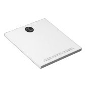 Minimalistisch professioneel bedrijf Logo Notitieblok (Schuin)