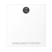 Minimalistisch professioneel bedrijf Logo Notitieblok (Voorkant)