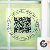 Minimalistisch professioneel bedrijfslogo QR-code Raamsticker (Huis)