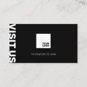 Minimalistisch professioneel contactkaartje (Achterkant)