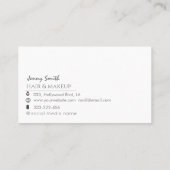 Minimalistisch professioneel geometrisch monogram visitekaartje (Achterkant)