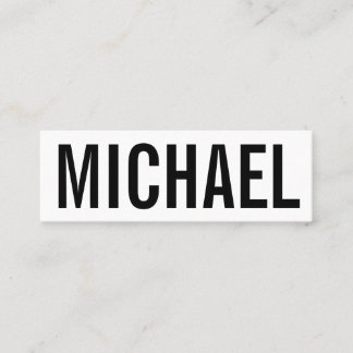 Minimalistisch professioneel gewaagd modern visite mini visitekaartje