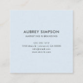 Minimalistisch professioneel Logo Visitekaartje (Achterkant)