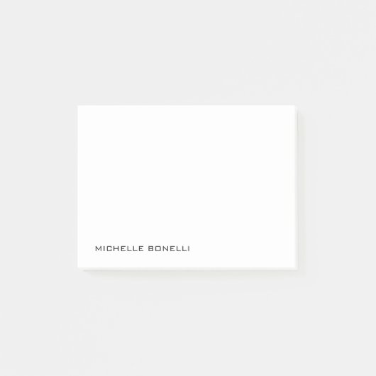Minimalistisch professioneel model post-it® notes (Voorkant)
