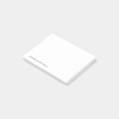 Minimalistisch professioneel model post-it® notes (Schuin)