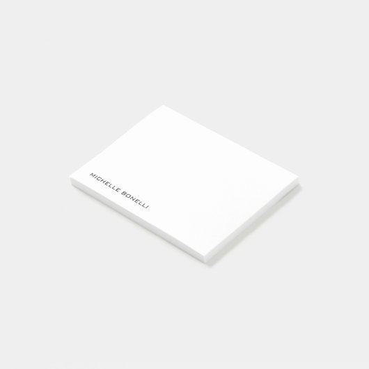 Minimalistisch professioneel model post-it® notes (Schuin)