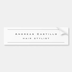 Minimalistisch professioneel modern bumpersticker
