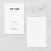 Minimalistisch Professioneel Modern Elegant Visitekaartje (Voorkant / Achterkant)