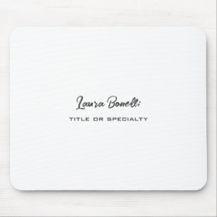 Minimalistisch professioneel modern muismat