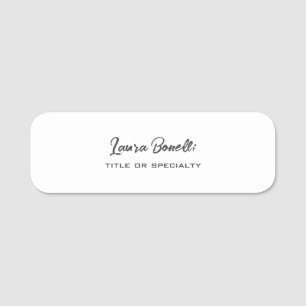 Minimalistisch professioneel modern naamplaatje