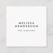 Minimalistisch professioneel modern vierkante visitekaartje (Voorkant)