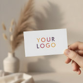 Minimalistisch professioneel modern wit visitekaartje