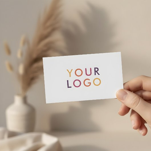 Minimalistisch professioneel modern wit visitekaartje