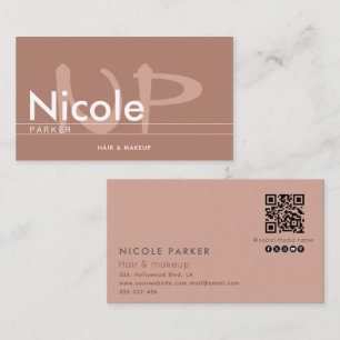 Minimalistisch professioneel monogram Qr-code kane Visitekaartje