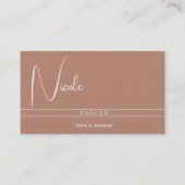 Minimalistisch professioneel monogram Qr-code kane Visitekaartje (Voorkant)