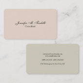 Minimalistisch professioneel platform visitekaartje (Voorkant / Achterkant)