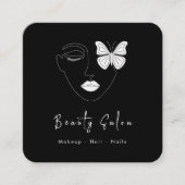 Minimalistisch Professioneel Schoonheidssalon Visi Informatiekaartje (Voorkant)