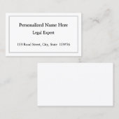 Minimalistisch, professioneel Visitekaartje (Voorkant / Achterkant)