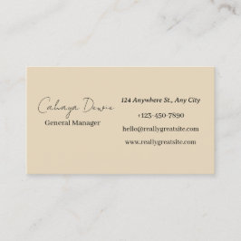 Minimalistisch professioneel Visitekaartje