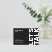 Minimalistisch professioneel visitekaartje (Staand voorkant)