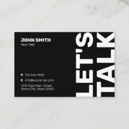 Minimalistisch professioneel visitekaartje