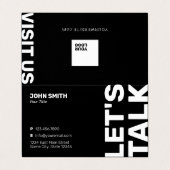 Minimalistisch professioneel visitekaartjes (Buitenkant ongevouwen)