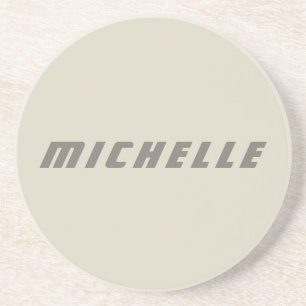 Minimalistisch professionele moderne natuurkunde zandsteen onderzetter