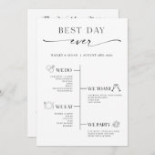 Minimalistisch programma voor de planning van de b (Voorkant / Achterkant)