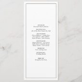 Minimalistisch programma voor korte serviceweddens (Achterkant)