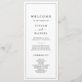 Minimalistisch programma voor Typografie Wedding (Voorkant)